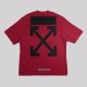 Graphic-print Cotton T-Shirt Red Oversize