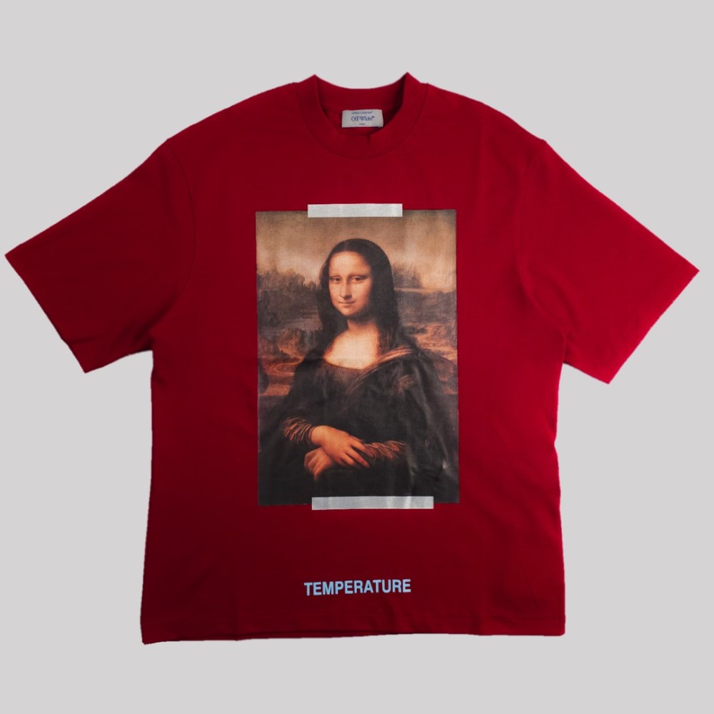 Graphic-print Cotton T-Shirt Red Oversize