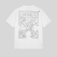 Vibe Arrow T-shirt White Oversize Vibe Arrow T-shirt White Oversize