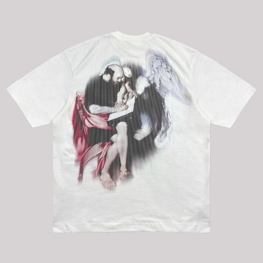 Vibe Arrow T-shirt White Oversize