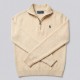 Quarter-Zip Mock-Neck Jumper in Cream