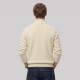 Quarter-Zip Mock-Neck Jumper in Cream
