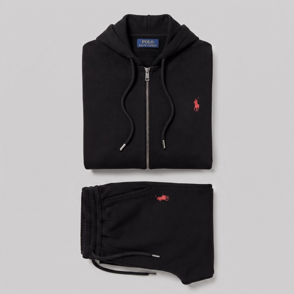Signature Embroidered Fleece Tracksuit 2-Piece Set 