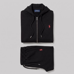 Signature Embroidered Fleece Tracksuit 2-Piece Set 