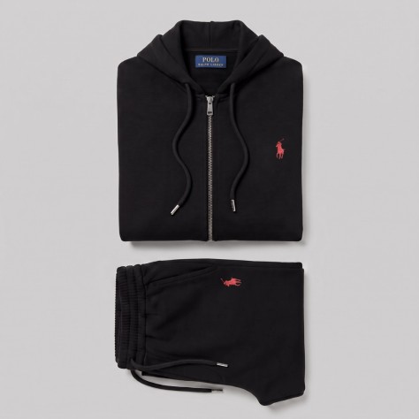 Signature Embroidered Fleece Tracksuit 2-Piece Set 