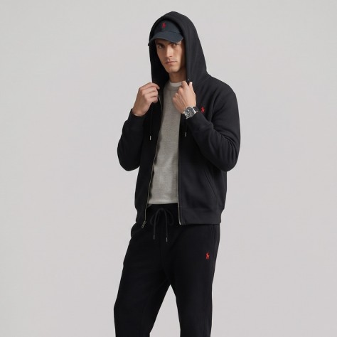 Signature Embroidered Fleece Tracksuit 2-Piece Set 