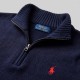 Polo Sweater in Navy