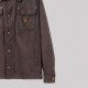 Suede Workwear Jacket with LV Logo Plate in Brown Suede Workwear Jacket with LV Logo Plate in Brown
