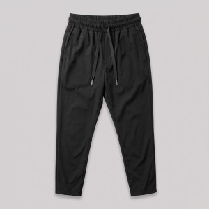 Milano Triangle Logo Black Technical Jogger Pants