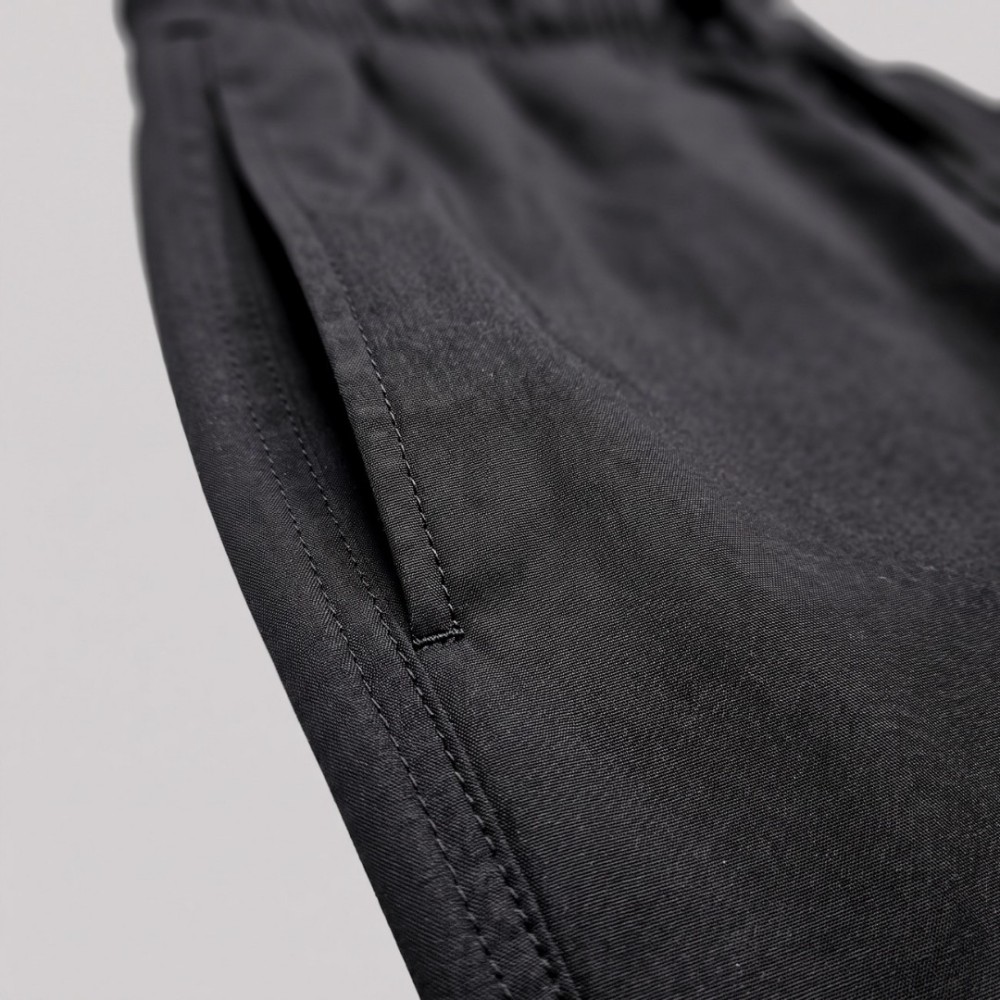 Milano Triangle Logo Black Technical Jogger Pants Milano Triangle Logo Black Technical Jogger Pants