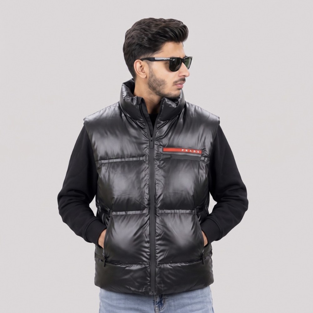 Light Re-Nylon Down Vest Black