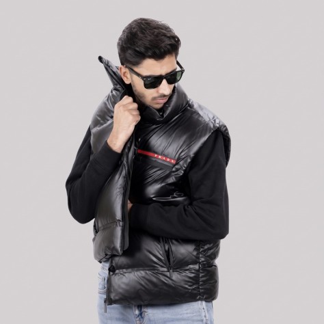 Light Re-Nylon Down Vest Black Light Re-Nylon Down Vest Black