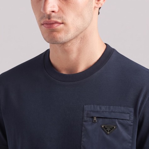 Pocket Cotton T-Shirt Navy