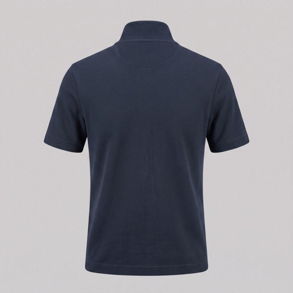 Zip-neck Polo Navy Zip-neck Polo Navy