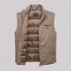 Wool & Cashmere Down Vest in Light Brown Wool & Cashmere Down Vest in Light Brown