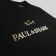 Cotton Logo Printed T-Shirt Black