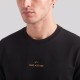 Printed Wide Logo Cotton T-Shirt Black / Gold Printed Wide Logo Cotton T-Shirt Black / Gold