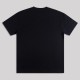 Printed Wide Logo Cotton T-Shirt Black / Gold Printed Wide Logo Cotton T-Shirt Black / Gold