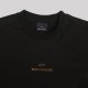 Printed Wide Logo Cotton T-Shirt Black / Gold Printed Wide Logo Cotton T-Shirt Black / Gold