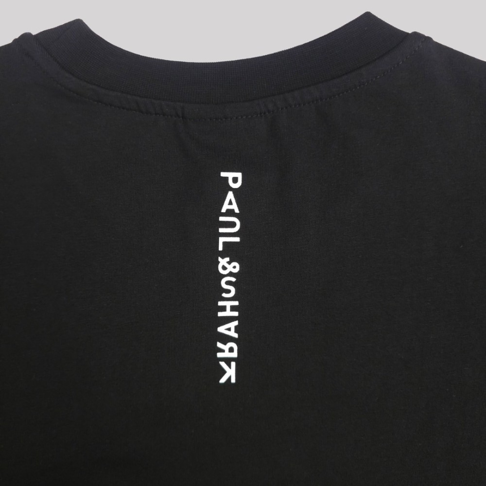 Cotton Print Small Logo T-Shirt Black