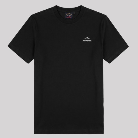 Cotton Print Small Logo T-Shirt Black