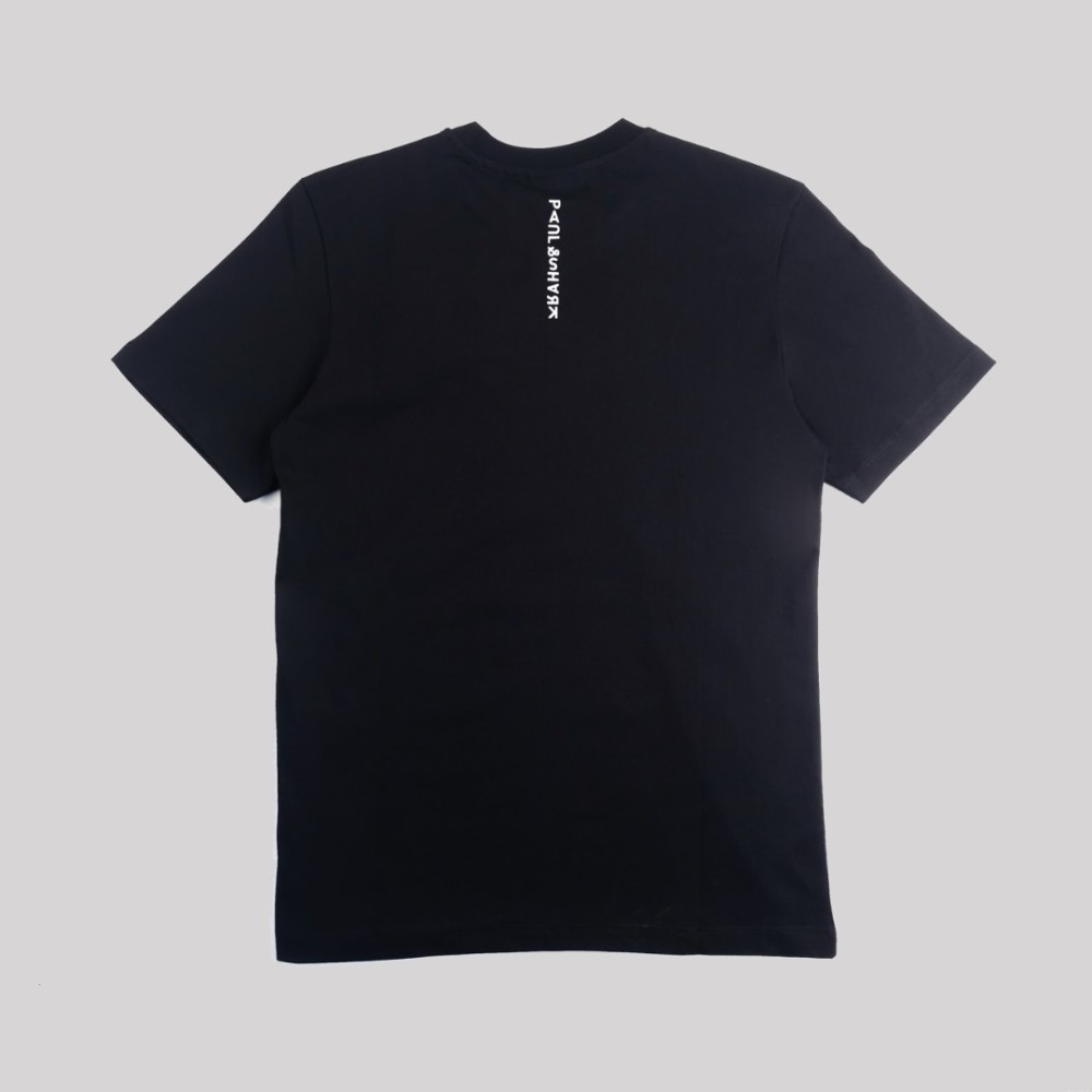 Cotton Print Small Logo T-Shirt Black