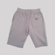 Grey Cotton Shorts with Metallic Triangle Logo Grey Cotton Shorts with Metallic Triangle Logo