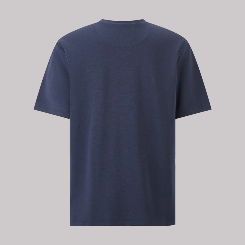 Aviator Blue Cotton T-Shirt Navy