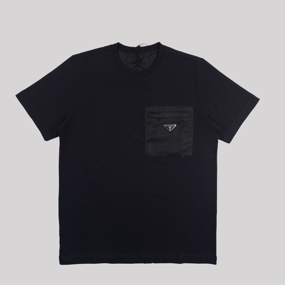Pocket Cotton T-Shirt Black