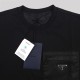 Pocket Cotton T-Shirt Black