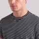 Striped Cotton Jersey T-Shirt Black / White Striped Cotton Jersey T-Shirt Black / White