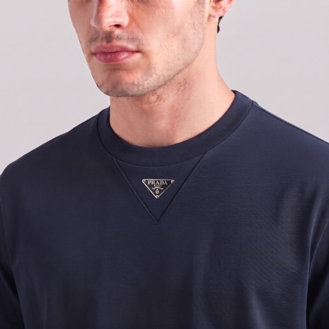 Aviator Blue Cotton T-Shirt Navy