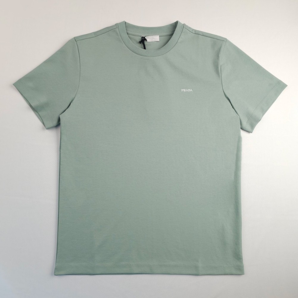 Logo Printed Cotton T-Shirt Green Logo Printed Cotton T-Shirt Green