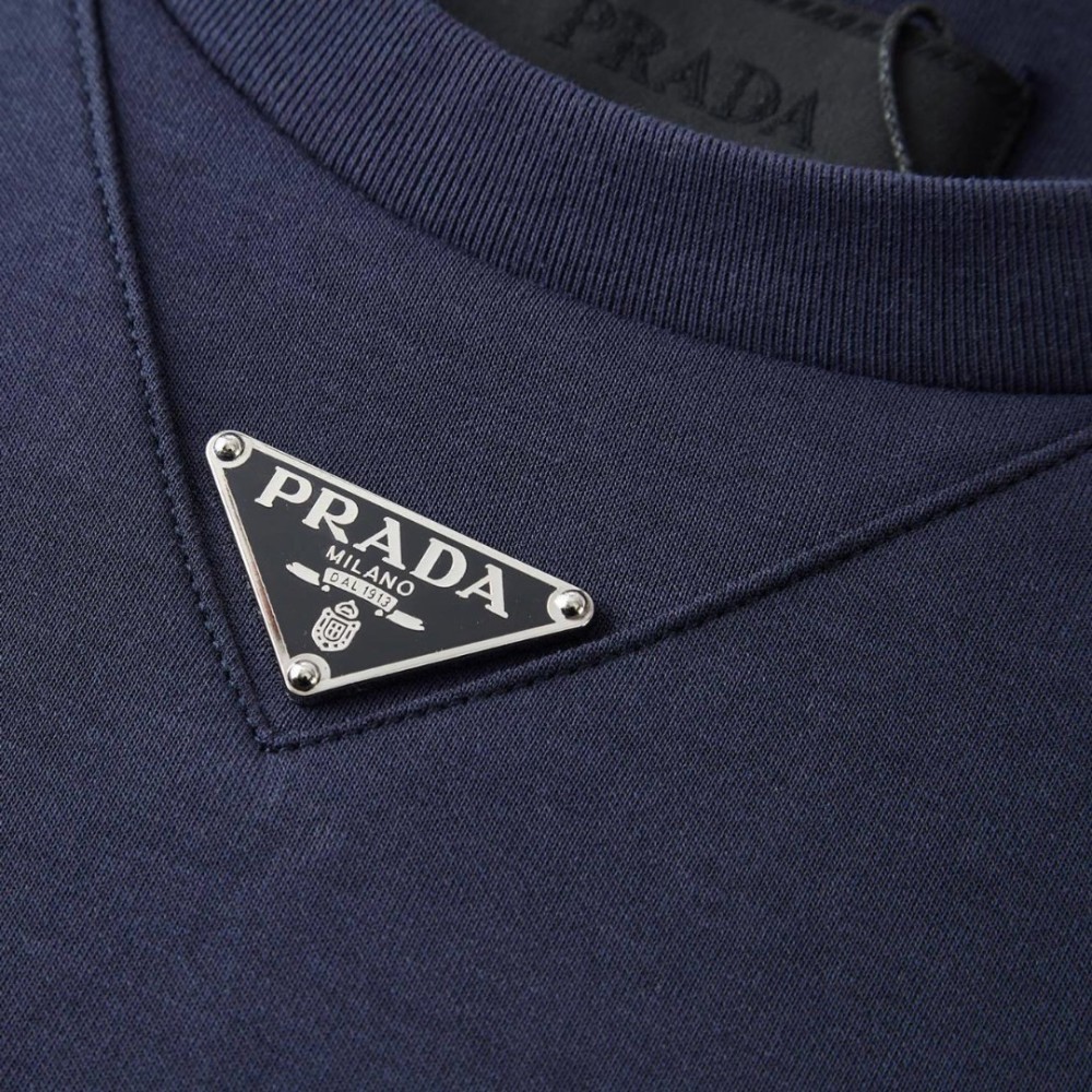Aviator Blue Cotton T-Shirt Navy