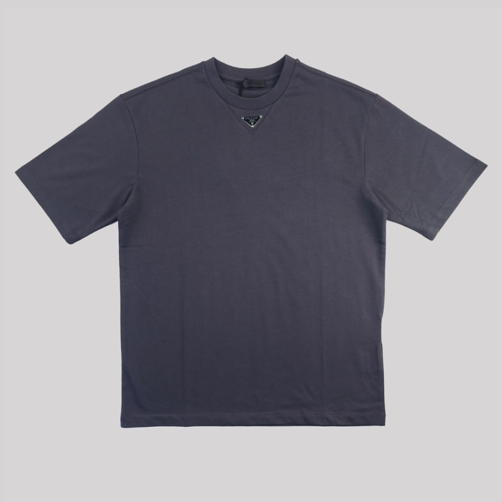 Aviator Blue Cotton T-Shirt Graphite