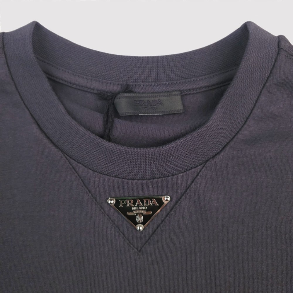 Aviator Blue Cotton T-Shirt Graphite