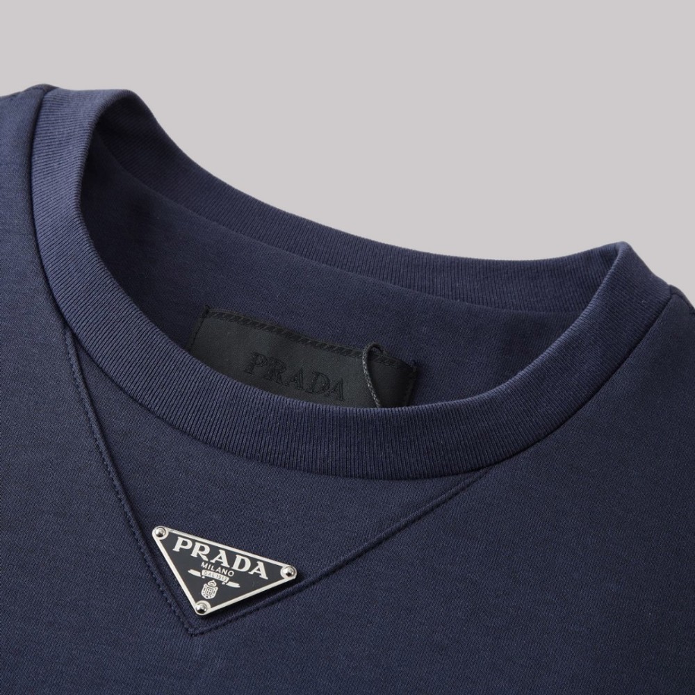 Aviator Blue Cotton T-Shirt Navy