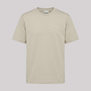Emboided Small Logo Cotton T-Shirt Olive