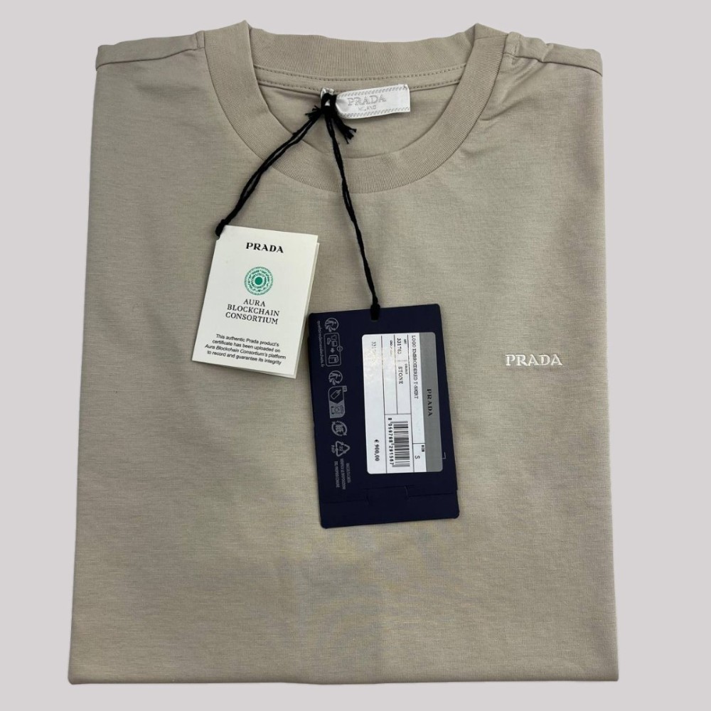 Emboided Small Logo Cotton T-Shirt Olive Emboided Small Logo Cotton T-Shirt Olive