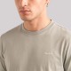 Emboided Small Logo Cotton T-Shirt Olive Emboided Small Logo Cotton T-Shirt Olive