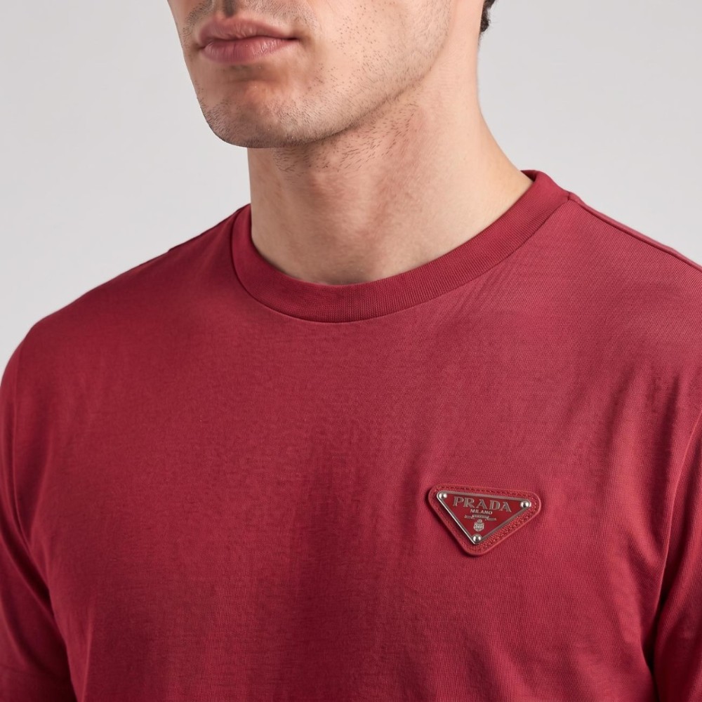 Aviator Cotton T-Shirt Red