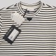 Striped Cotton Jersey T-Shirt White / Black Striped Cotton Jersey T-Shirt White / Black