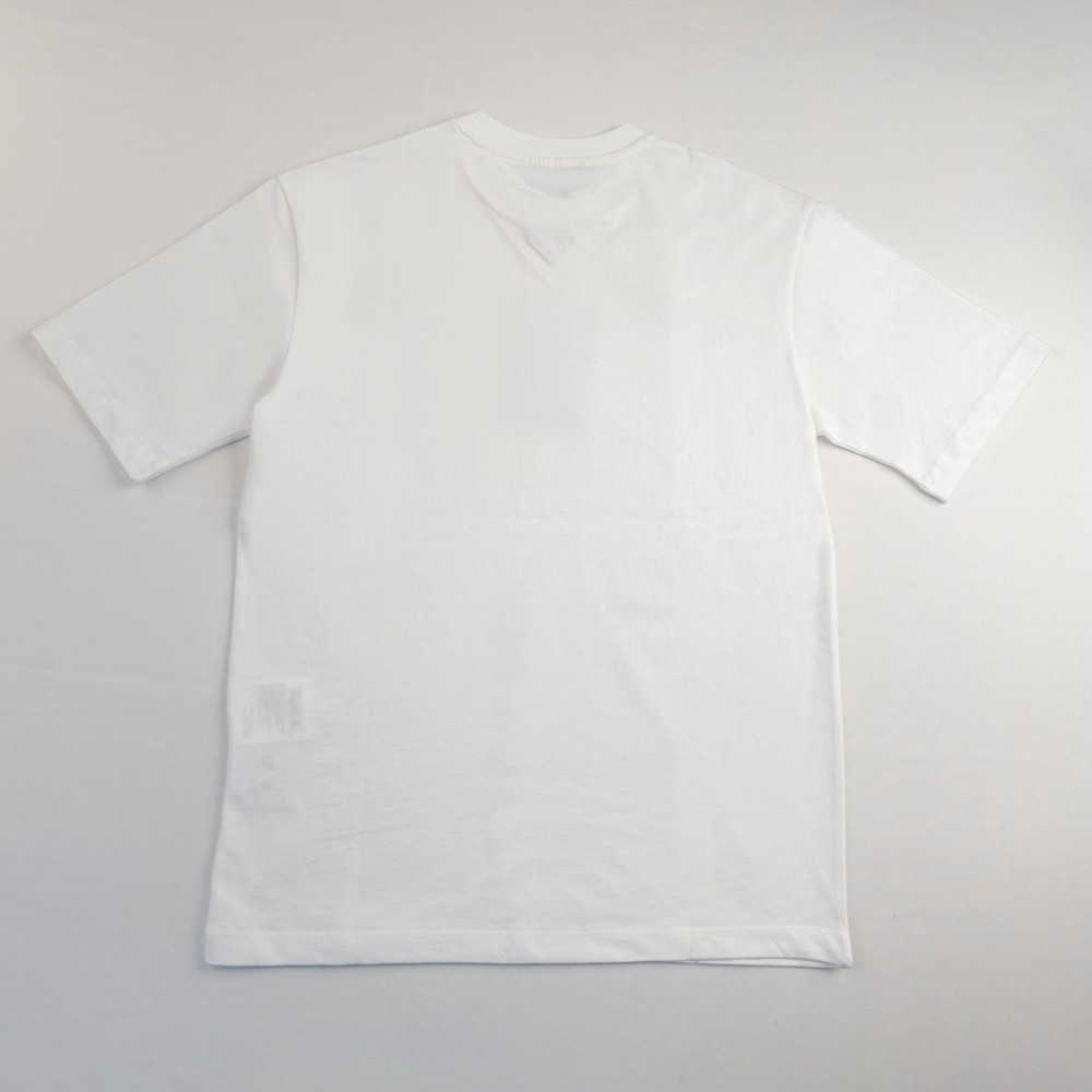 Aviator Blue Cotton T-Shirt White Aviator Blue Cotton T-Shirt White