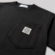 Logo-Patch Pocket T-Shirt In Black