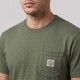 Logo-Patch Pocket T-Shirt In Olive Green