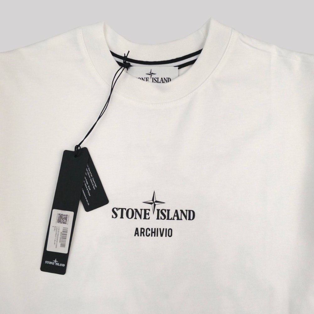 Archivio Cotton Short-Sleeve T-shirt White Archivio Cotton Short-Sleeve T-shirt White
