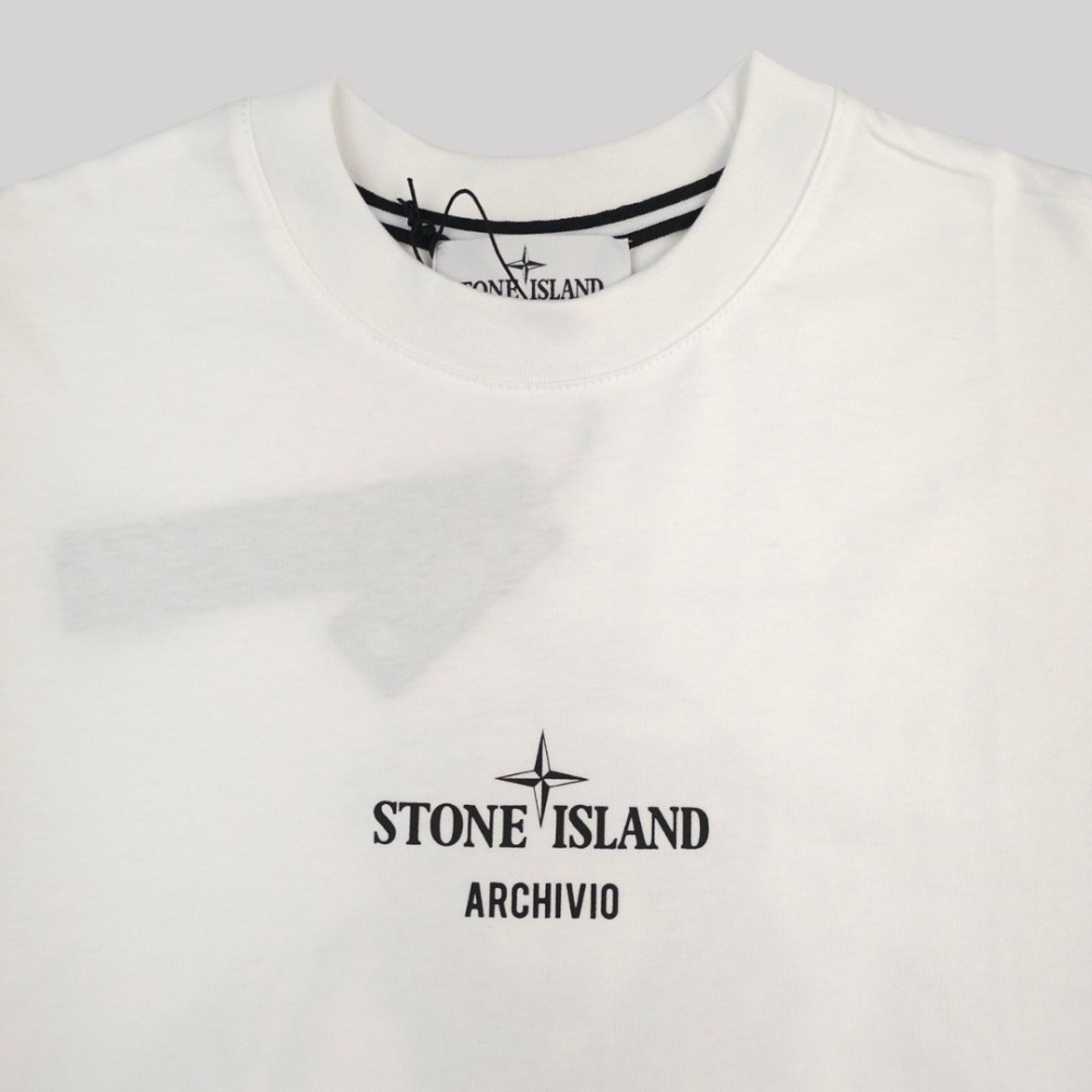 Archivio Cotton Short-Sleeve T-shirt White Archivio Cotton Short-Sleeve T-shirt White