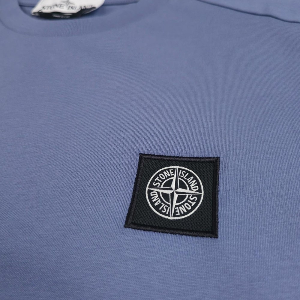 Logo-Patch Short-Sleeve T-shirt Blue
