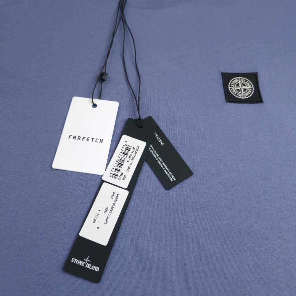 Logo-Patch Short-Sleeve T-shirt Blue