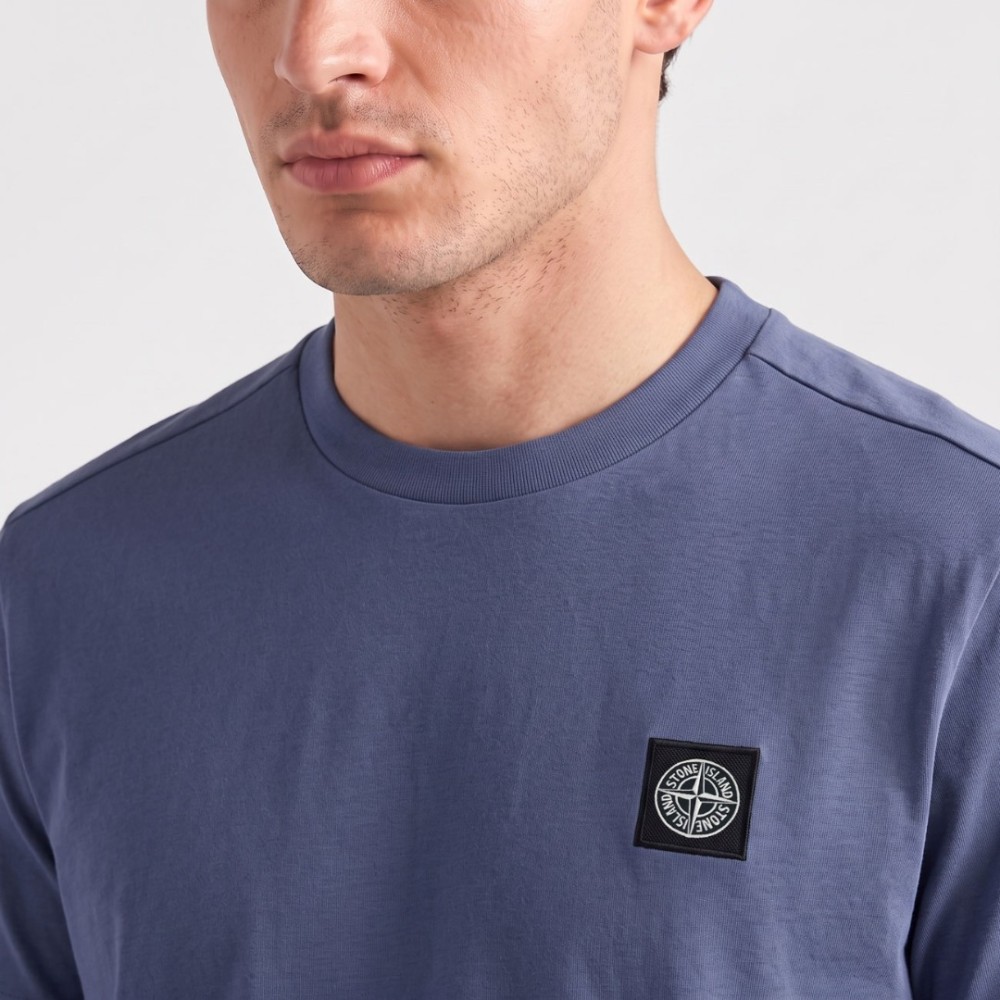 Logo-Patch Short-Sleeve T-shirt Blue